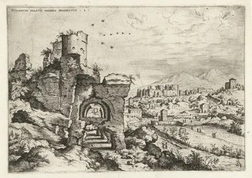 Ansicht des Palatin auf die Caracalla-Thermen