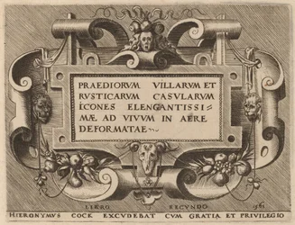 Titelseite für "Praediorum Villarum"