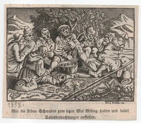 Die Schwaben lagerten um den Knödeltopf