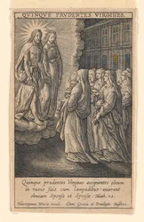 Die fünf klugen Jungfrauen, aus der Serie „Speculum Virginitatis“