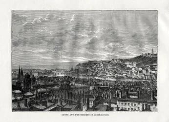 Lyon und die Höhen von Croix-Rousse, Frankreich, 1879