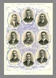 Die Cambridge-Crew, Oxford und Cambridge Bootrennen, 1898