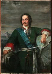 Porträt von Peter dem Großen (1672-1725), Zar von Russland