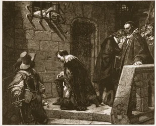 Lord Strafford auf dem Weg zur Hinrichtung, Illustration aus 
