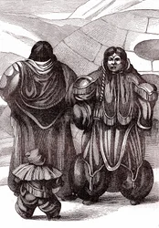 Die Eskimofamilie. 1880 (Gravur)