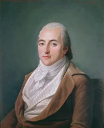 Porträt von Claude Henri de Rouvroy, Graf von Saint-Simon, im Alter von 35 Jahren, 1848