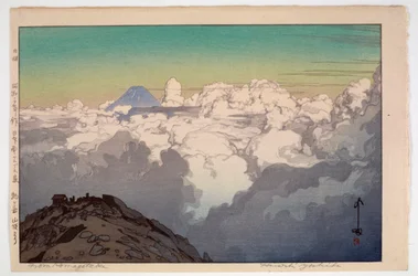 Vom Gipfel des Komagatake, aus der Serie Die südlichen Japanischen Alpen