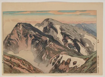 Habuka san, aus der Serie, Zwölf Szenen in den Japanischen Alpen, Taisho-Ära
