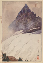 Yarigatake A (Holzschnitt auf Papier)