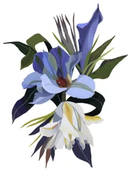 Eine imaginäre Blume basierend auf dem Tulpenmotiv
