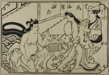 Ein Blatt aus einem Shunga-Album