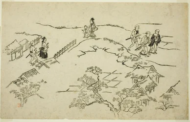 Emon Hill, aus der Serie "Das Erscheinungsbild von Yoshiwara (Yoshiwara no tei)"