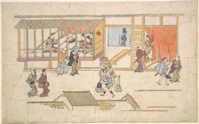 Szene im Yoshiwara