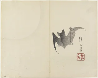 (Fledermaus und Mond), ca. 1830