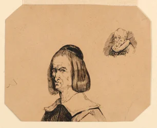 Köpfe von zwei Männern, im Stil von Frans Hals