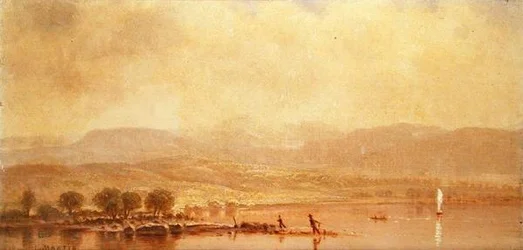 Nebelmorgen am Hudson River