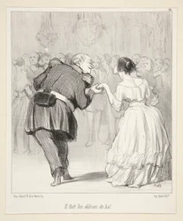 Er genießt den Ball, aus Les Banqueteurs