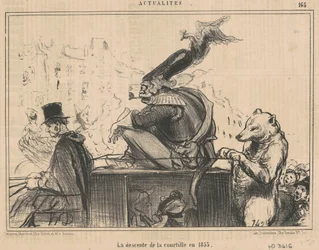 Der Abstieg von Courtille im Jahr 1855