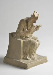 Le roi Minos Skulptur von Honore Daumier (1808-1879) Sun 10,5x11,5x18,5 cm MUSEE DES BEAUX ARTS - PALAIS LONGCHAMP Marseille