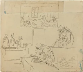 Szene des Tribunals (Das Urteil)