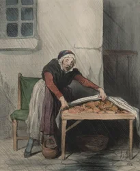 Das Kapitel der Interpretationen, Tafel 8: Jeder Brand fürchtet kaltes Wasser, 1843