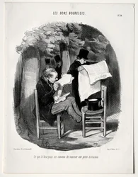 Der gute Bourgeois, Platte 14: Was der Bourgeois als Ablenkung betrachtet, 1846