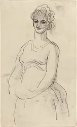 Frau mit Schleier