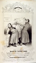 Illustrationen über Ideen und Legenden von Philipon unter dem Titel Les Cent und Robert Macaire