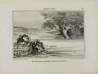 Wasserspaß von den alten Griechen entlehnt, Platte 20 aus Croquis D