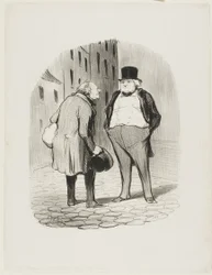 Der Bürger und sein Schneider, Platte 5 aus Les Bons Bourgeois