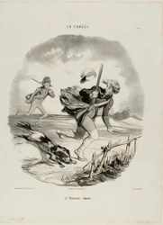 Der gejagte Jäger, Platte 4 aus La Chasse