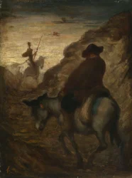 Don Quijote und Sancho Panza, ca. 1864-65