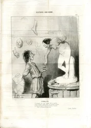Illustration von Honore Daumier in Le Charivari