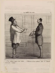 Wir wollen Ihren Schein nicht (Der Komet von 1857, Blatt 2)