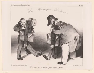 Karikatur auf die Marine und das Präsidentenamt