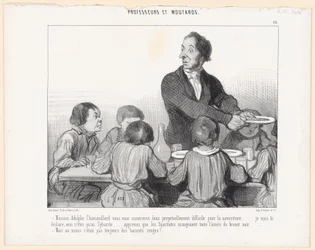 Monsieur Adolphe Chamouillard, Sie werden sich also beim Essen immerfort schwierig zeigen.... Ich sage Ihnen, Sie sind nichts als ein Sybarit.... Lernen Sie, dass die Spartaner das ganze Jahr über schwarze Suppe aßen.... - Aber zumindest war es