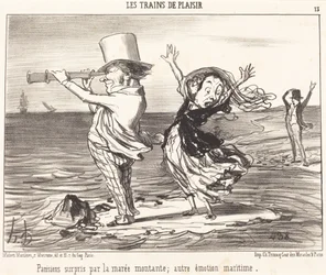 Von der Flut überraschte Pariser...