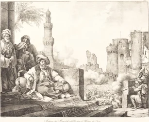 Massaker der rebellischen Mameluken im Schloss von Kairo