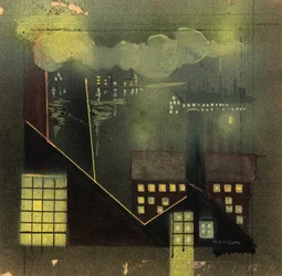 Industrie bei Nacht