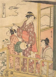 Ein langschwänziges Onagadori-Huhn, aus der Serie Zwölf verschiedene Vögel, Shocho junikin..., ca. 1791.