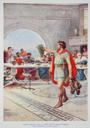 Dann hielt Perseus das Haupt der Gorgone hoch