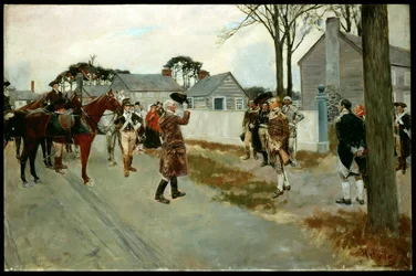 Das Treffen von Greene und Gates in Charlotte, N.C., aus 