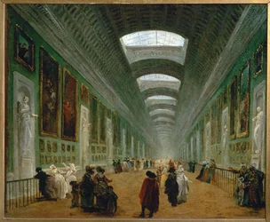Entwurf für die Umgestaltung der Großen Galerie des Louvre