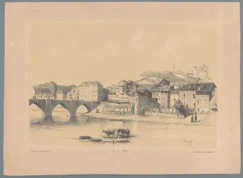 Blick auf Limoges an der Vienne