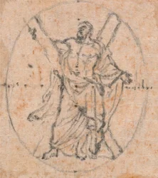 Entwurf für eine Medaille: St. Andreas