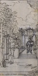 Studie für Vignette-Frontispiz in Poncelets "Principes Generaux pour Servir à l