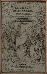 Studie für die Vignette-Frontispiz von Lucretius