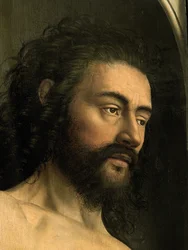 Detail von Adam, vom linken Flügel des Genter Altars