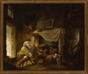 Bauernküche in den Ruinen (Italienische Küche)