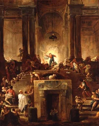 Christus vertreibt die Wechsler aus dem Tempel